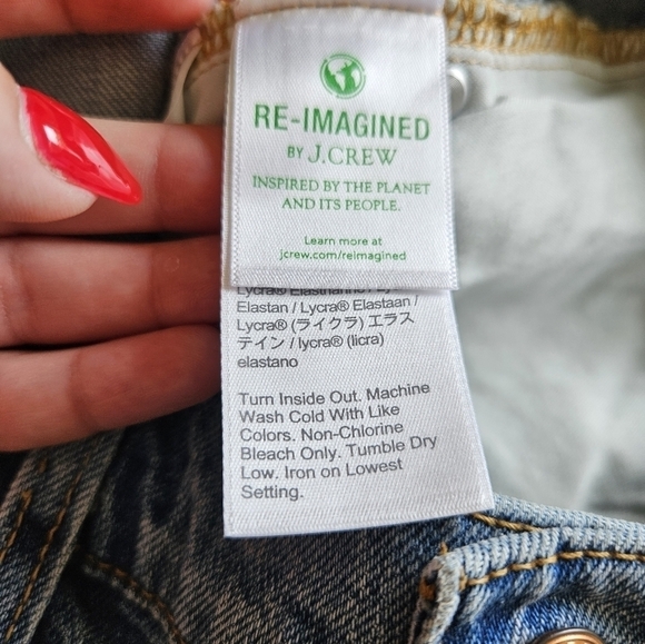 J. Crew High-Rise Denim Short in Tea Time Wash NWT - Picture 11 of 12